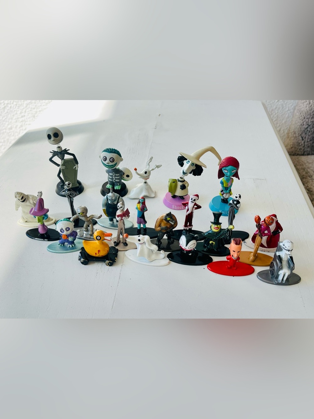 Disney Nightmare Before Christmas Metal Minifig Character Set Bobblehead figures